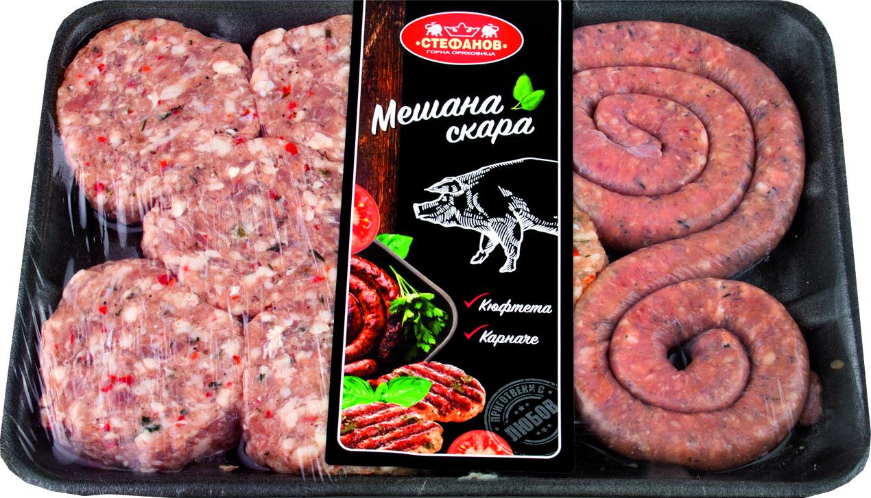 Мешана скара кюфтета+карначе